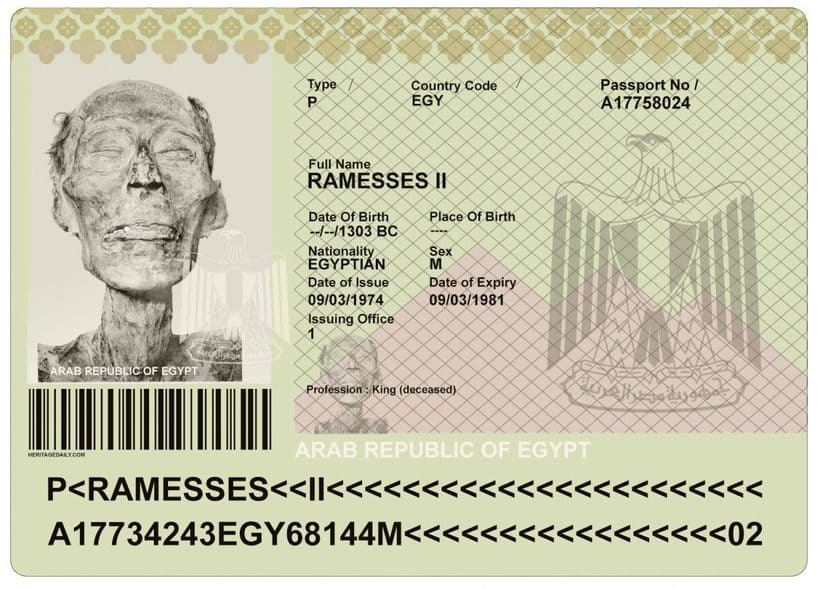 Египетской мумии выдали паспорт